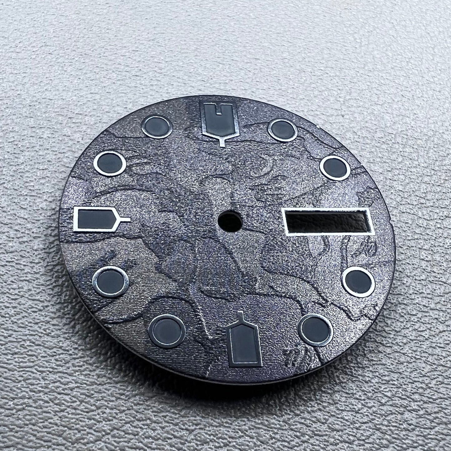 Black Green Luminous Watch Dial for NH36 4R36 Movement