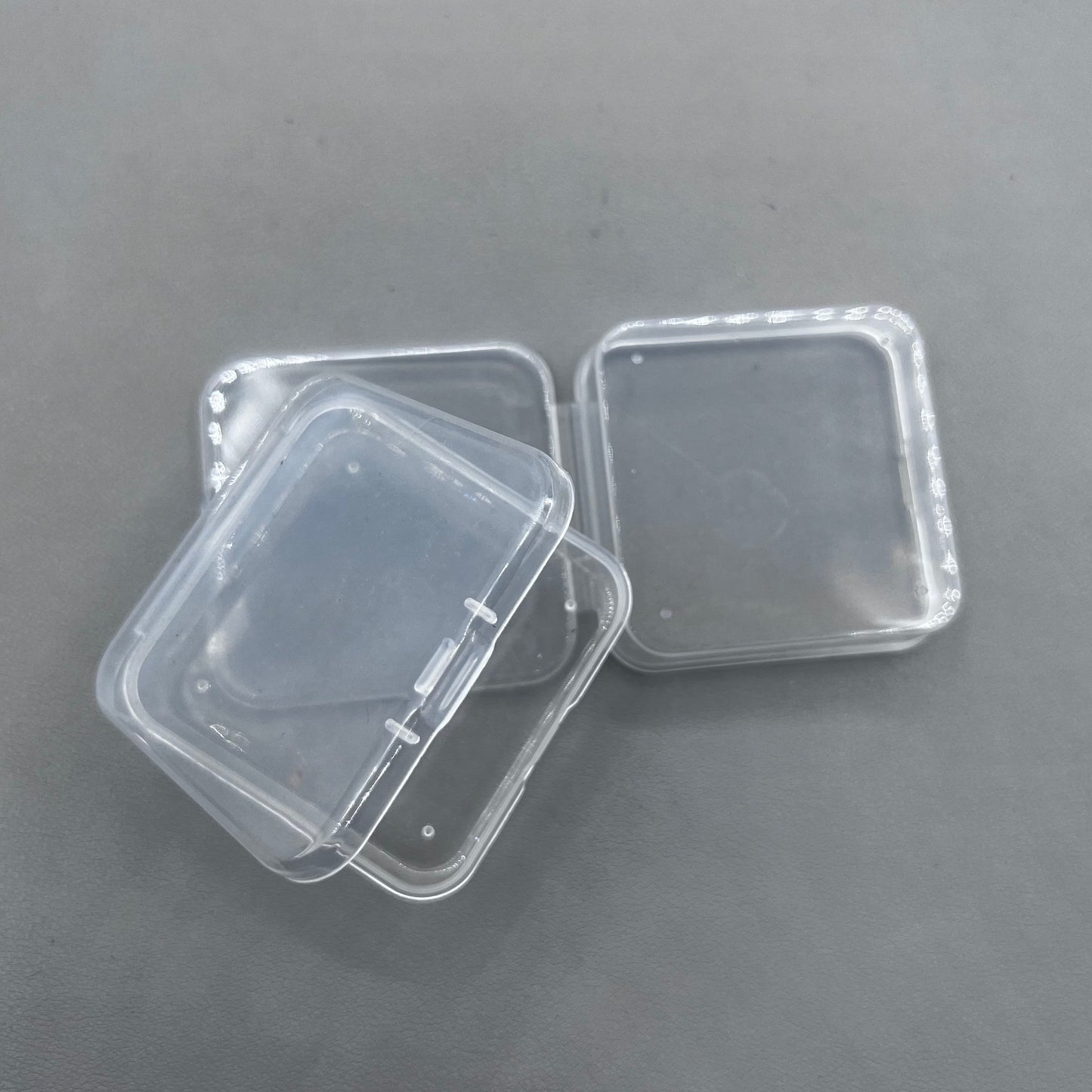 10 PIECES 6.5x2cm Extra Large Square Plastic PP Transparent Box Fit for Watch Part