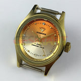 25mm SHANGHAI DIAMOND Oval Manual Mechanical Lady Watch 17 Jews Orange Dial