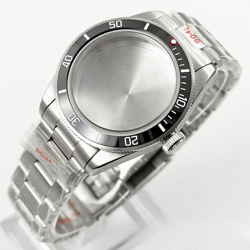 39MM Bezel Domed Sapphire Crystal Case for NH34 NH35 NH36 NH38 ETA 2824 PT5000
