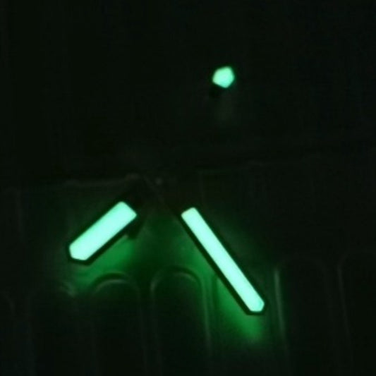 12.5mm green lume watch hands with golden trim for SBDX001, SBDC001, SKX007 watch models, NH35 movement