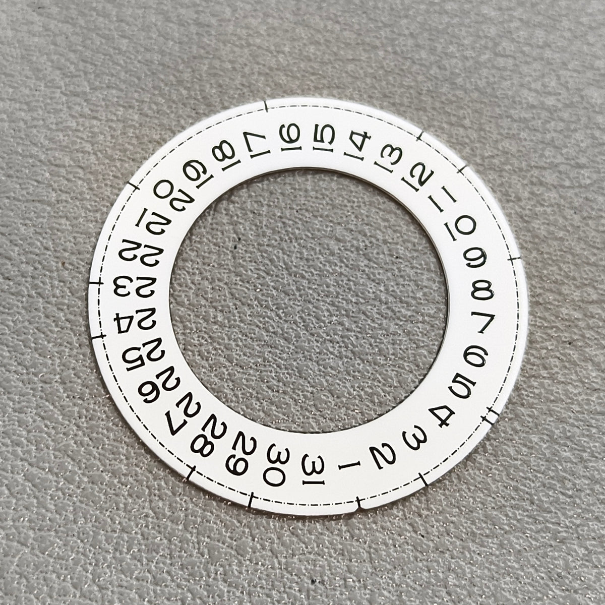 Date@3 Thickening White Date Wheel Overlay Generic for ETA 2824 Movement