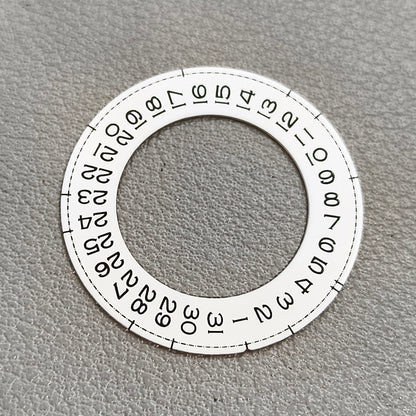Date@3 Thickening White Date Wheel Overlay Generic for ETA 2824 Movement