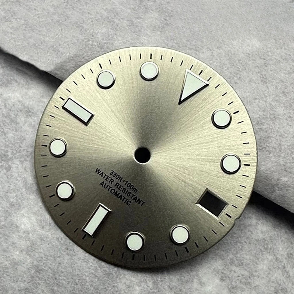 28.5mm Multicolor Watch Dial with Date Window Luminous Dial Fit NH35 /NH36/4R/7S