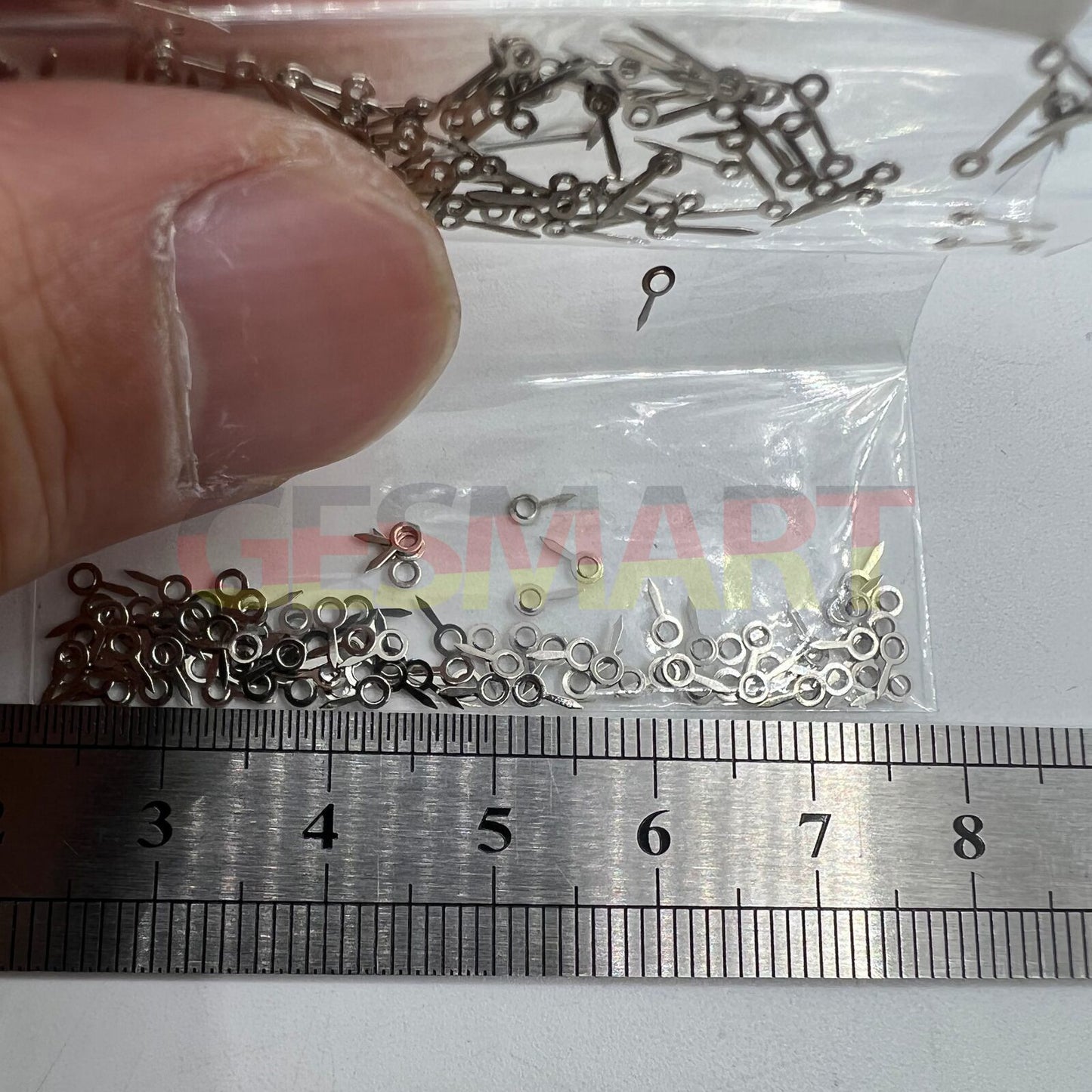 Lot de 100 aiguilles de seconde de 5 mm argentées pour mouvement à quartz Miyota 2035
