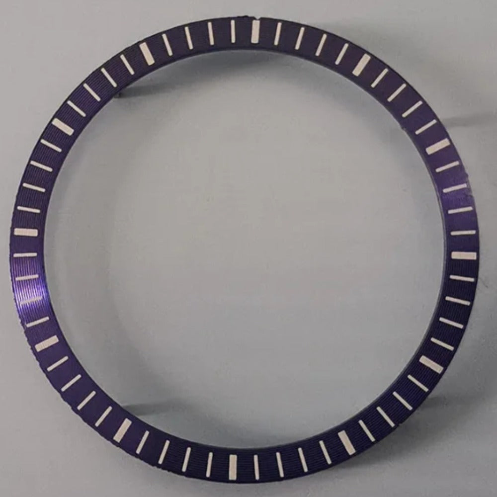 Purple watch chapter ring 28.5x24.5mm for NH70 movement, compatible with watch accessories.