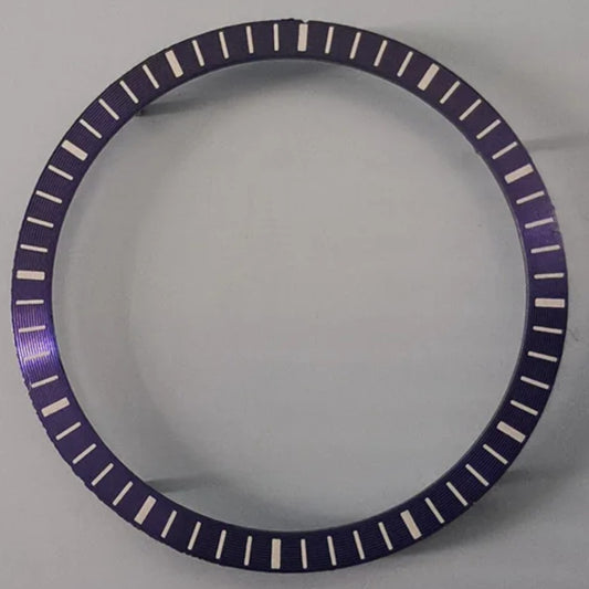 Purple watch chapter ring 28.5x24.5mm for NH70 movement, compatible with watch accessories.