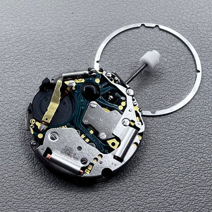 ISA 8171A Quartz Movement 4 Hands Date@6 Silver Plated