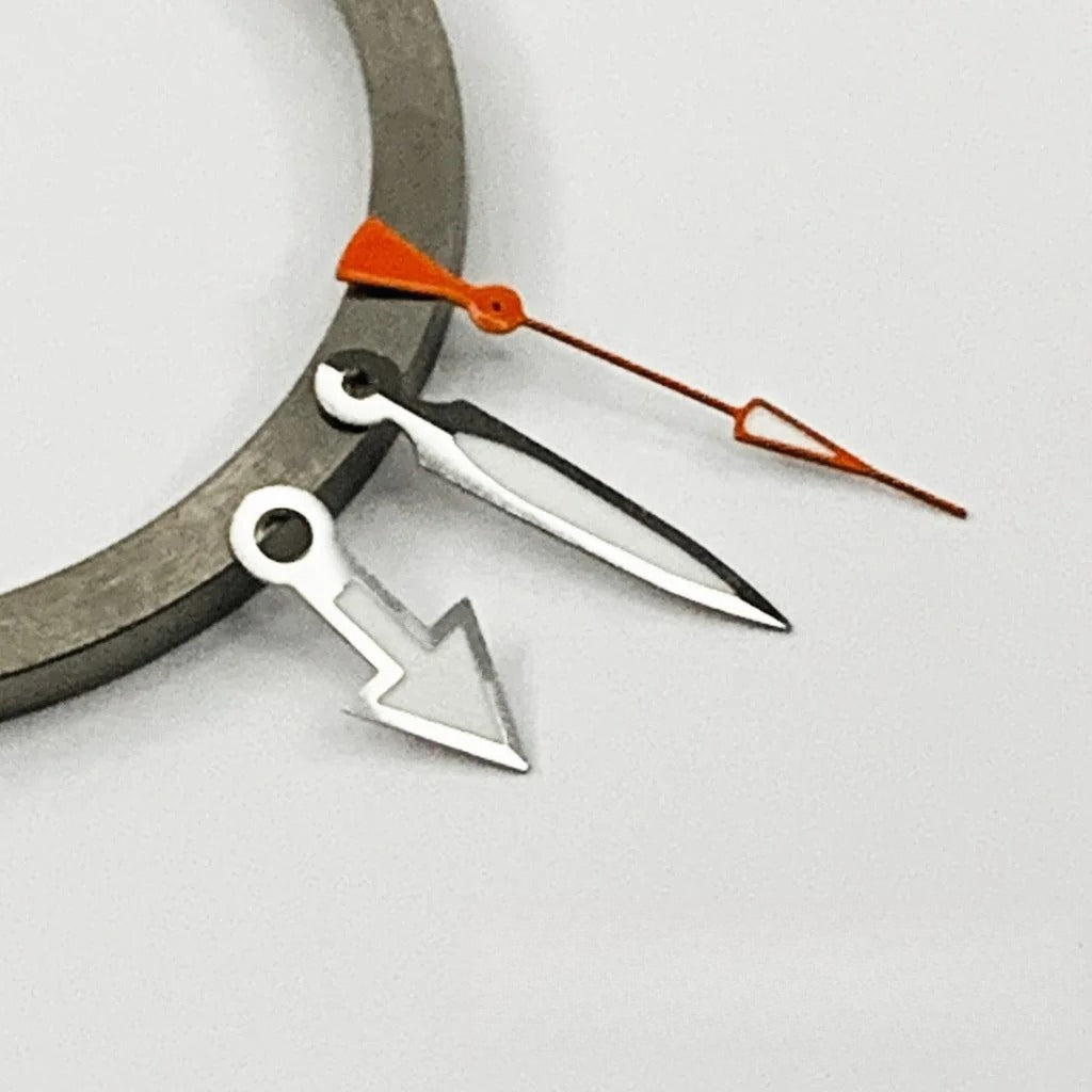 Silver Black Rose Gold Watch Hands Pointers for NH35 NH36/4R/7S Green Luminous