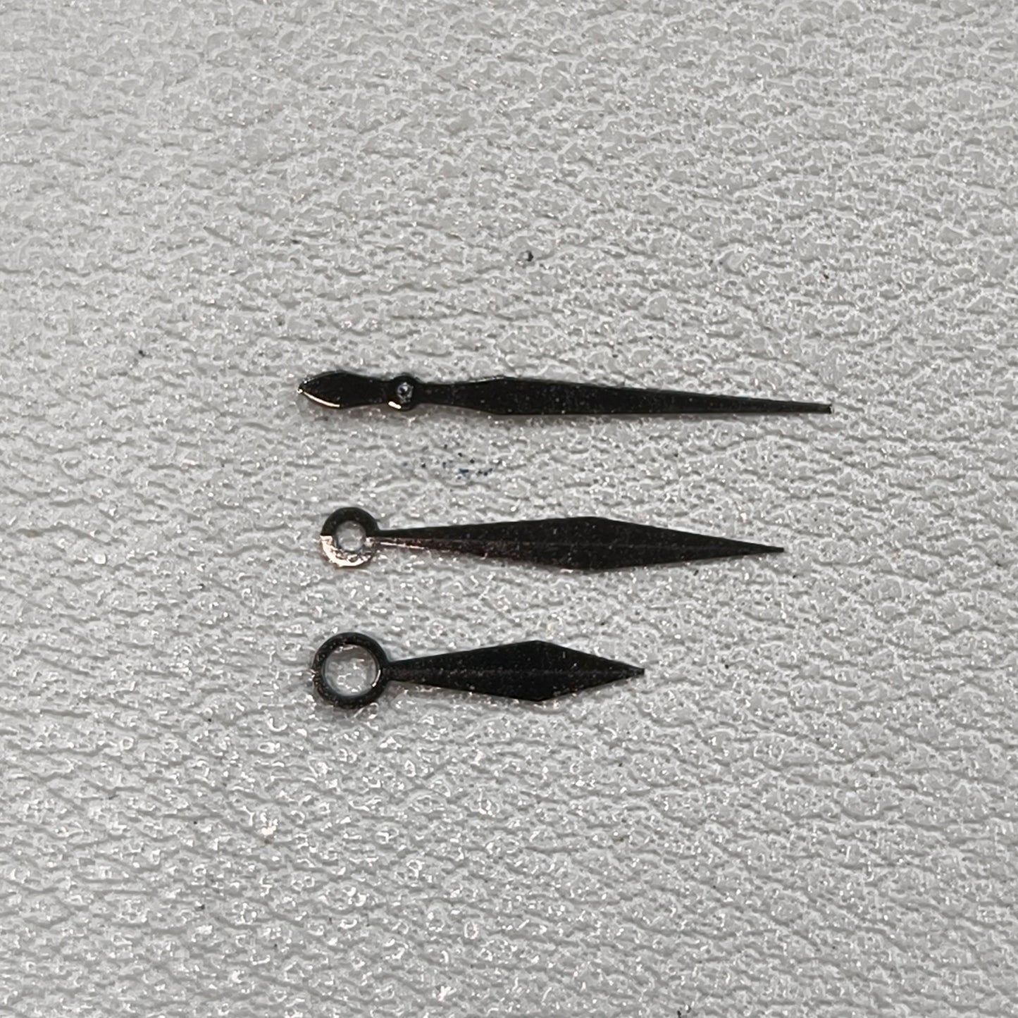 2 Sets/Pack No Lume Black Sword-shaped Watch Hands for NH35 NH36 Movement