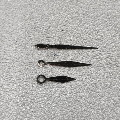 2 Sets/Pack No Lume Black Sword-shaped Watch Hands for NH35 NH36 Movement