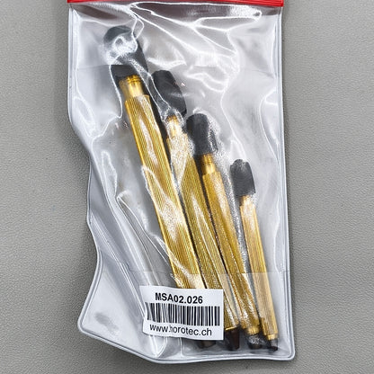 Swiss Horotec MSA02.026 Pin Vice Set of 4 Piece Square Head