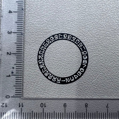 2 PIECES Black Date Disk Wheel Overlay for Movement NH35 NH36 Date@3