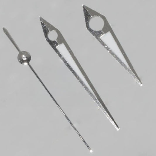 Silver trim green lume watch hands for Japan Made 8200 8205 movements, precise fit