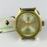 28mm Dandong Made Kongque Manual Lady Mechanical Watch 19 Jews Golden Dial