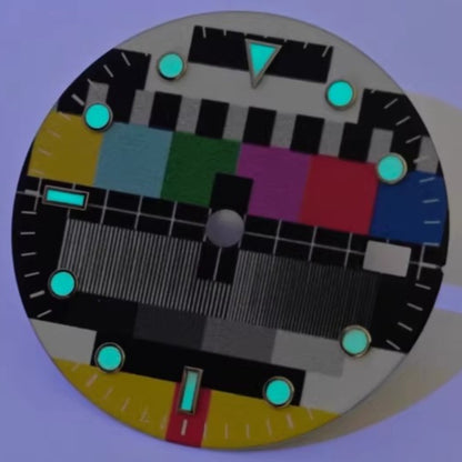 28.5mm TV Style Vintage BGW9 Lume Modified Watch Dial Fit for NH35 Movement