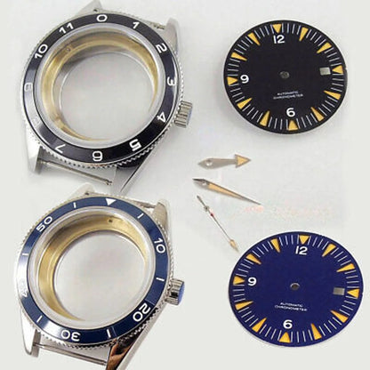 Modified 10ATM 41mm Sapphire Glass Watch Case Fit 8215 NH35 NH36 ETA 2824 2836