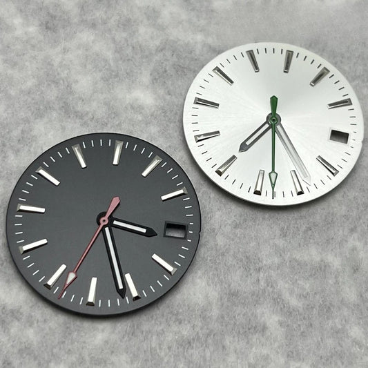 28.5mm Dial Watch Modified Green Luminous Dial For NH35 NH36 4R 7S Movement