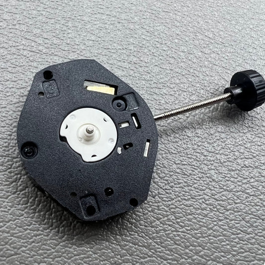 Set of 2 Japan Miyota 6T28 quartz movements with small second hand at 6 o'clock, precise and reliable.