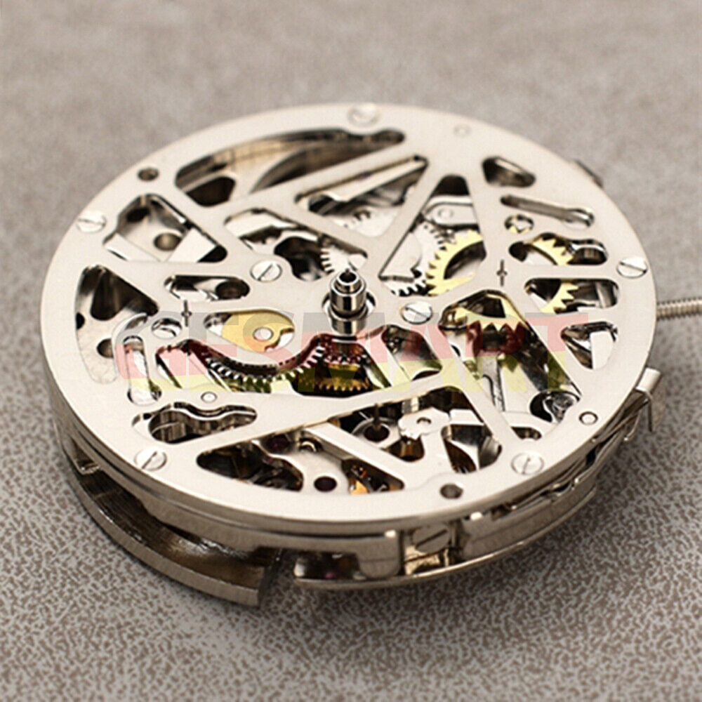 Dandong Hollow Silver Automatic Watch with Mechanical Movement DL8298 by China Made