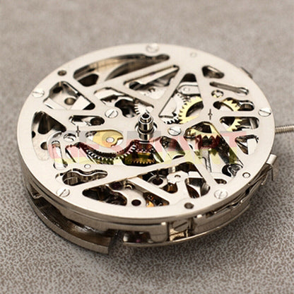 Dandong Hollow Silver Automatic Watch with Mechanical Movement DL8298 by China Made