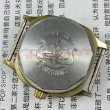 33mm HONGLIAN Manual Mechanical Watch Golden&Numberal Nail Golden Square Case