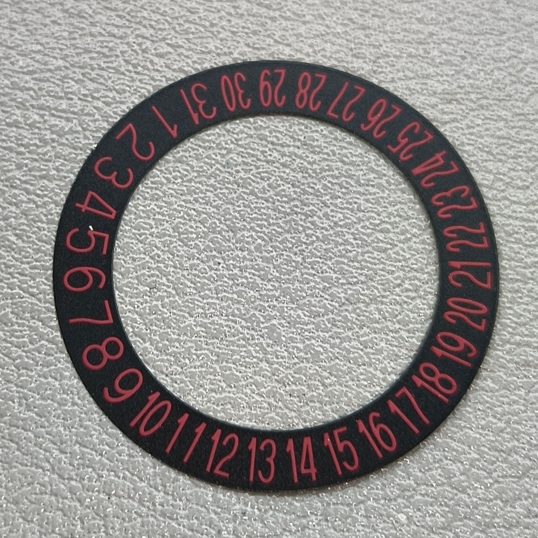 Red Font Date Disk Wheel Date Wheel Fit for NH35 NH36 Movement Date@6