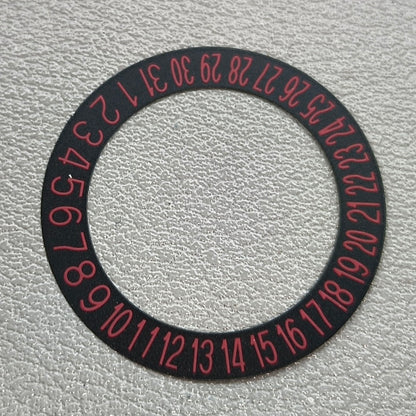 Red Font Date Disk Wheel Date Wheel Fit for NH35 NH36 Movement Date@6