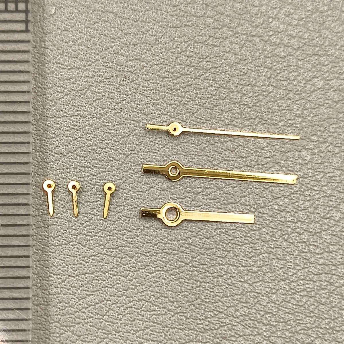 2 Sets Golden Squared Pointed 6 Hands Watch Hands for Miyota JS15 Movement