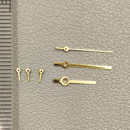 2 Sets Golden Squared Pointed 6 Hands Watch Hands for Miyota JS15 Movement