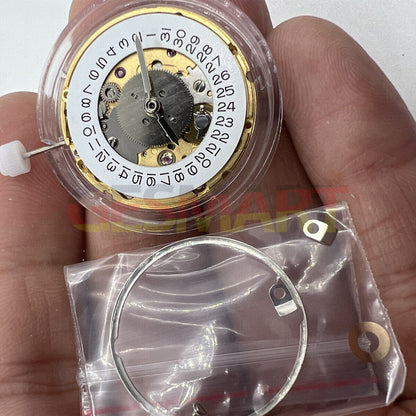 Hangzhou HZ6460 mechanical watch movement with date at 3, China-made ETA2836 replacement.