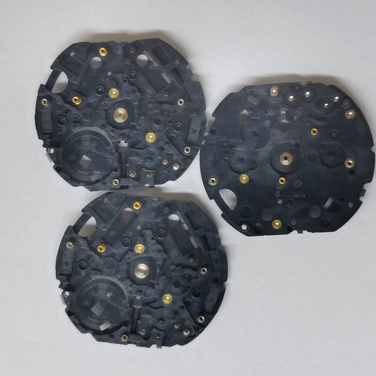 Seiko 7T042A quartz watch part original main wheel bridge, Japan made for precise repair.