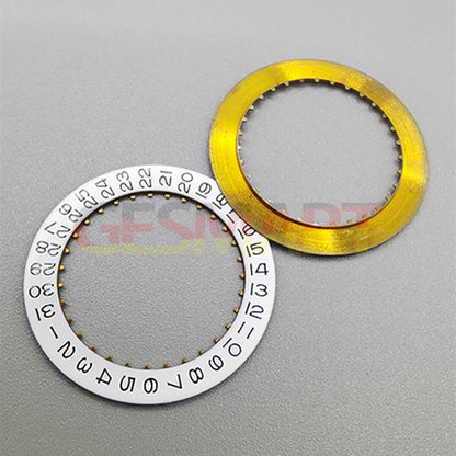 Black font white date wheel for ETA2836 movement, date at 3 o?clock, precision watch part