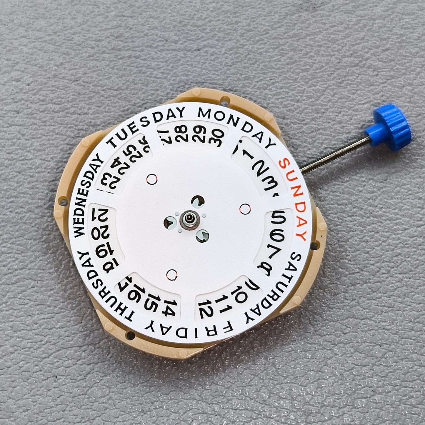 3 PIECES HJ30 Double Calendar Watch Quartz Movement Replace SL30