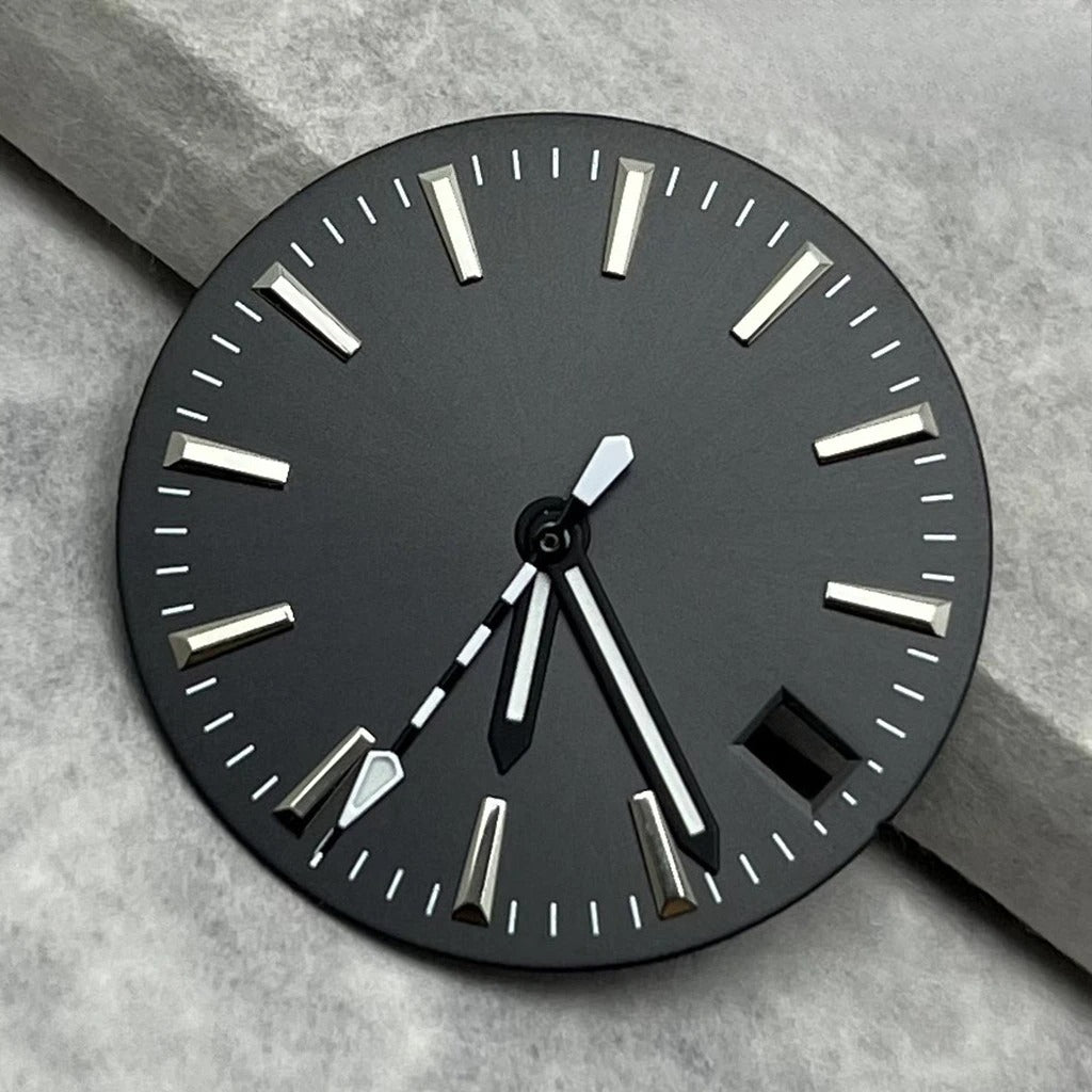 28.5mm Dial Watch Modified Green Luminous Dial For NH35 NH36 4R 7S Movement