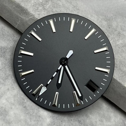 28.5mm Dial Watch Modified Green Luminous Dial For NH35 NH36 4R 7S Movement