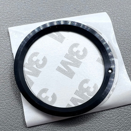 37.5mm Aluminum Black SUB Green Lume Watch Bezel Slope White Font