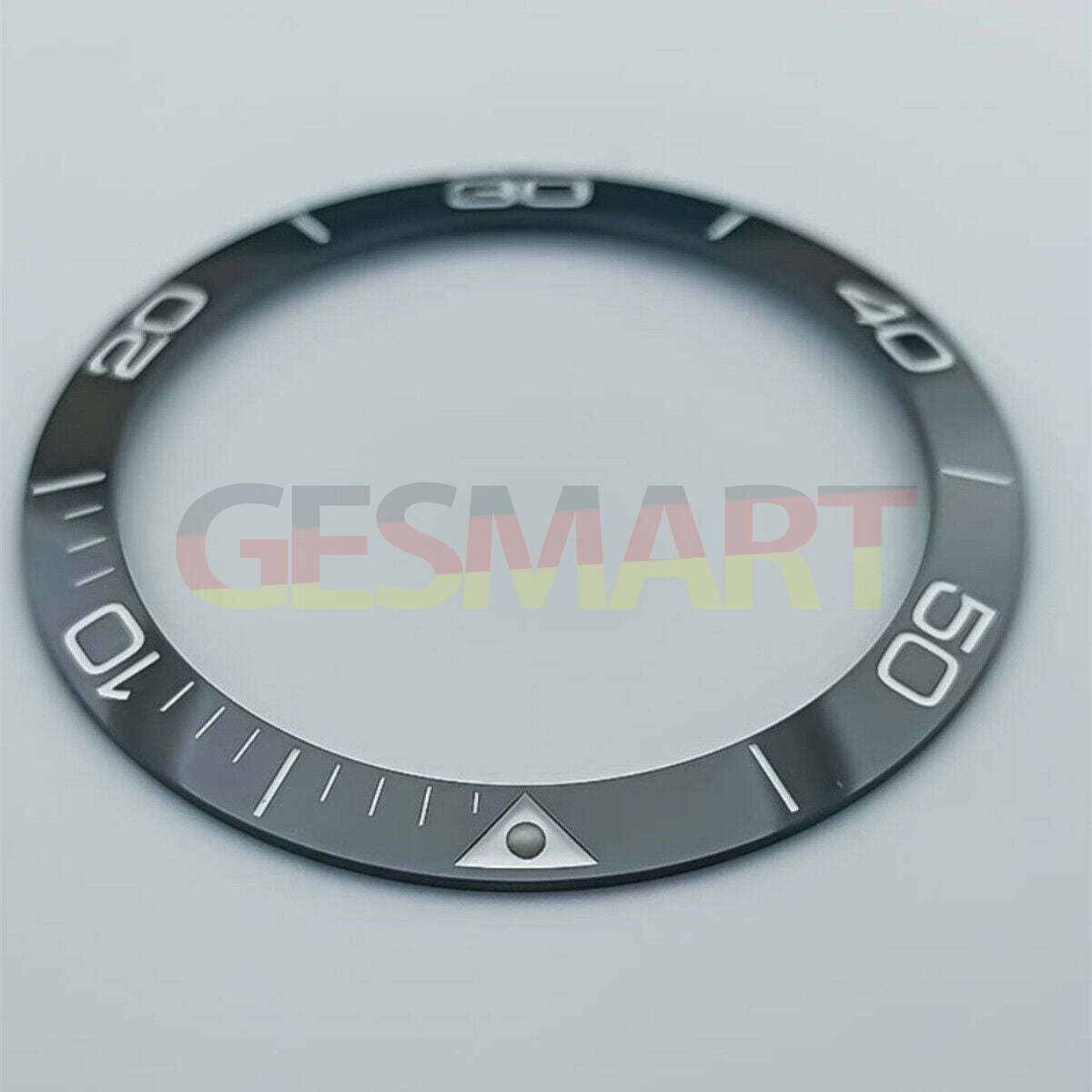 Conquest ceramic blue luminous bezel ring for 38.5mm watch, stylish and durable accessory.
