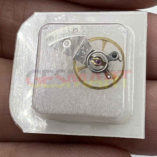Complete balance wheel with splint for Tianjin Seagull ST16 movement, precise watch repair part.