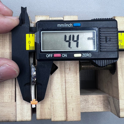 Japan Miyota 6L02 quartz watch movement with double calendar, three hands, date @6, precision timing component.