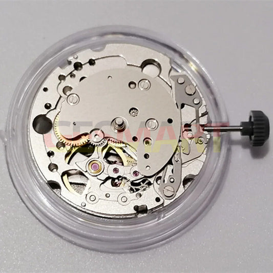 Miyota / Citizen 82S7 silver plated automatic mechanical watch movement from Japan for precise timekeeping