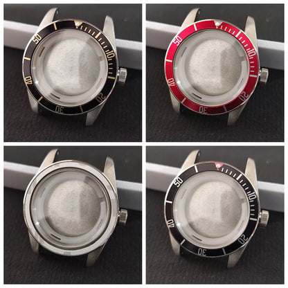 41mm For 8215 Watch Stainless Steel Case For 39.5mm Bezel Sapphire Glass Cases