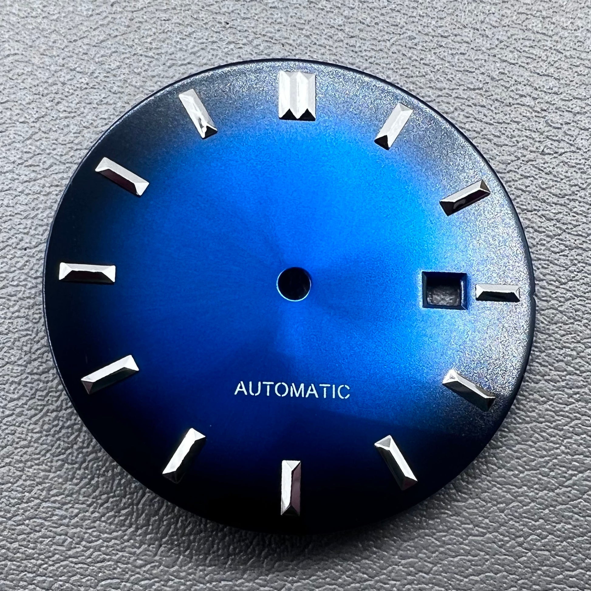 32.8mm blue luminous watch dial for 2813 Miyota 8200 8215 movement, ideal for precise timepieces.