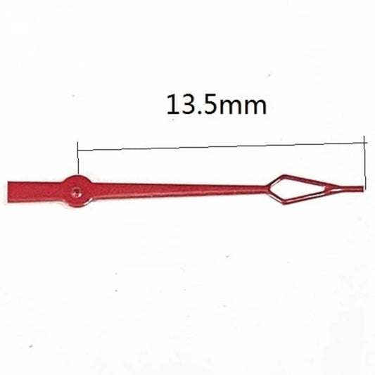 Set of 3 red 13.5mm second hands for Miyota FS00 FS01 FS10 watch movements, precise timing accessories.