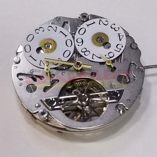 Seagull ST25 mechanical automatic watch movement with big date at 12, 3-hand design.