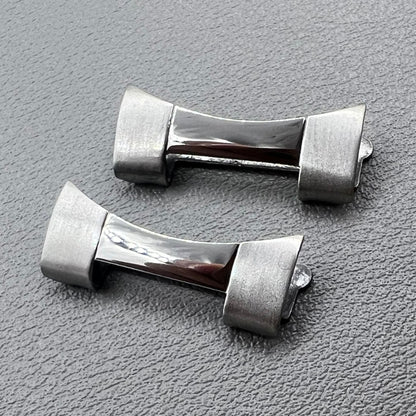 4 Stück Federstege für Armband Uhrenband gebogen 16x2,3x2,4 mm Edelstahl