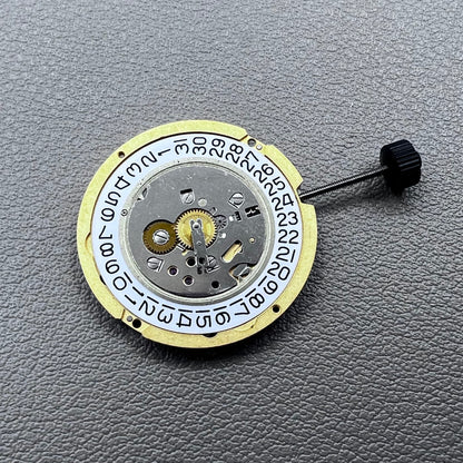 Swiss Ronda 1006 Slimtech quartz watch movement with date display at 3 o'clock, precision timekeeping