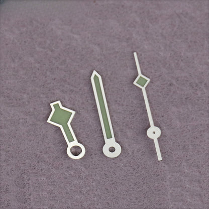 Gold/Silver Trim Snowflake Watch Hands For NH35 NH36 7S26 7S36 With Blue Luminous