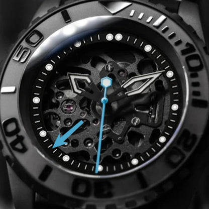 Green Luminous Black Hollow Watch Dial Ring for Skx007 Skx009 Srpd NH70/NH72