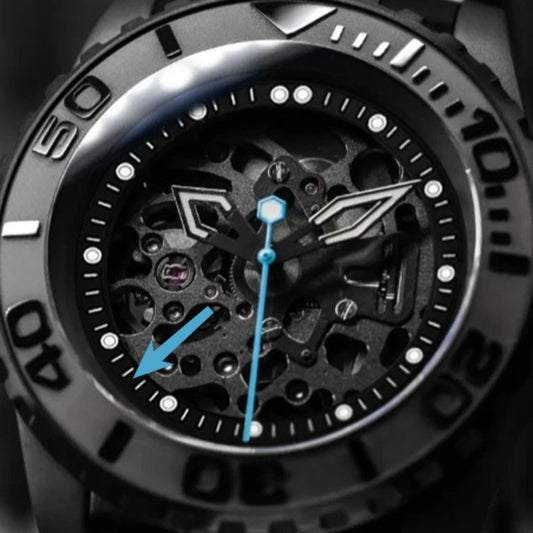 Green Luminous Black Hollow Watch Dial Ring for Skx007 Skx009 Srpd NH70/NH72
